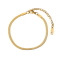 Gold snake chain bracelet